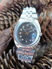 Vintage Soviet Men's watch SEAGULL Chaika 17 jewels FISH EYE made in USSR 1970s