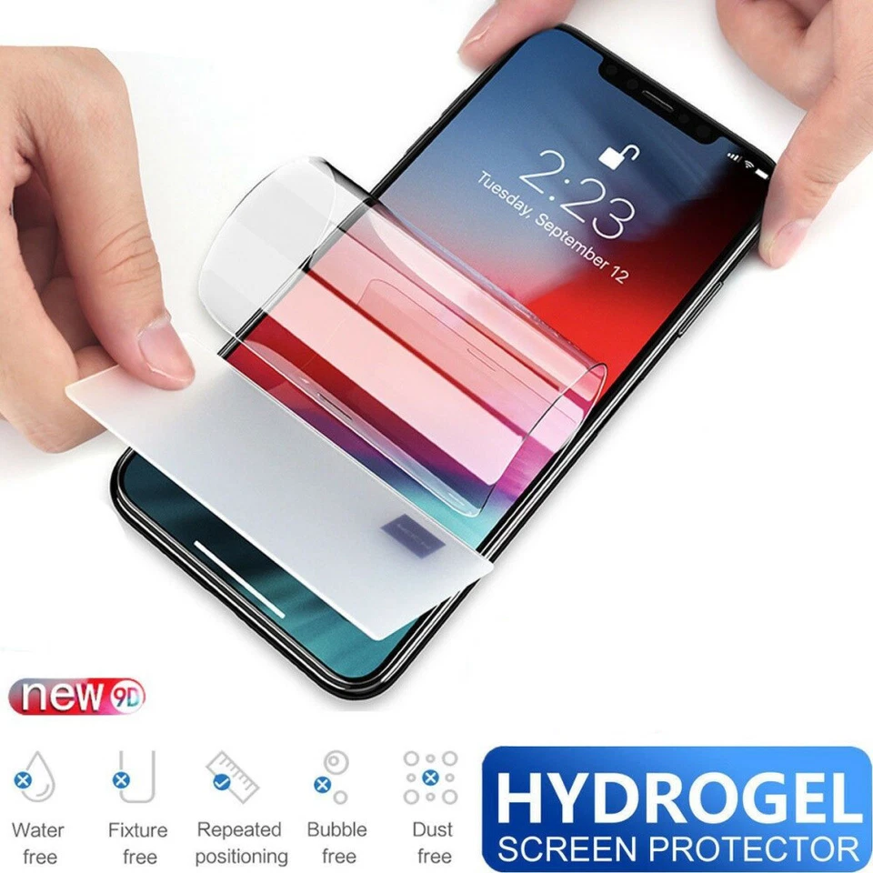 For iPhone 16/15/14/13/12 Pro/XR/XS/7/8 Flexible Hydrogel Screen Protector Film - Image 3 of 4