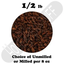 ROASTED BARLEY 300°L Homebrew Beer Malt Choose Unmilled or Crushed 1/2 Pound