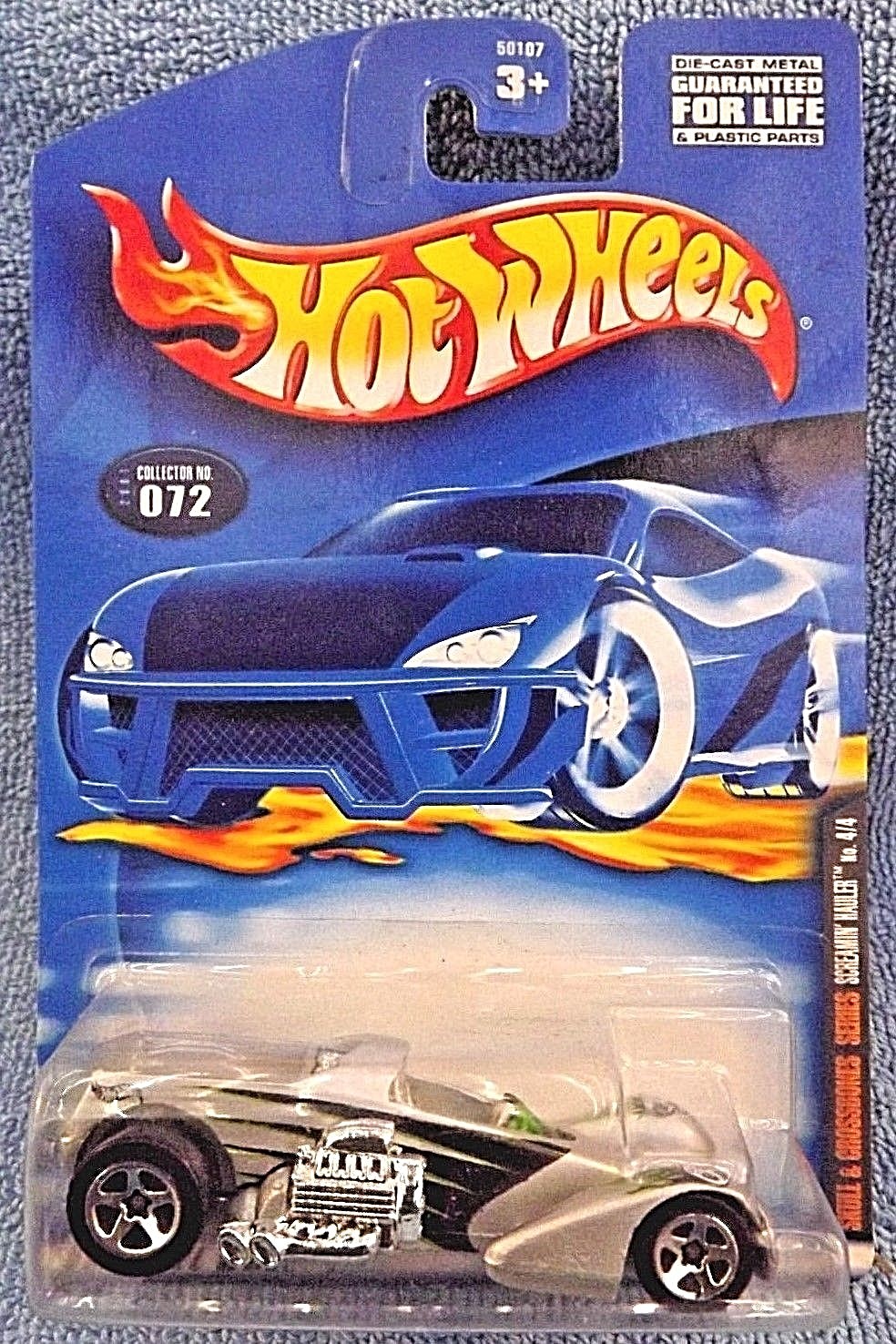 2001 Hot Wheels #72 Skull & Crossbones Series 4/4 SCREAMIN' HAULER Silver w/5Sp 