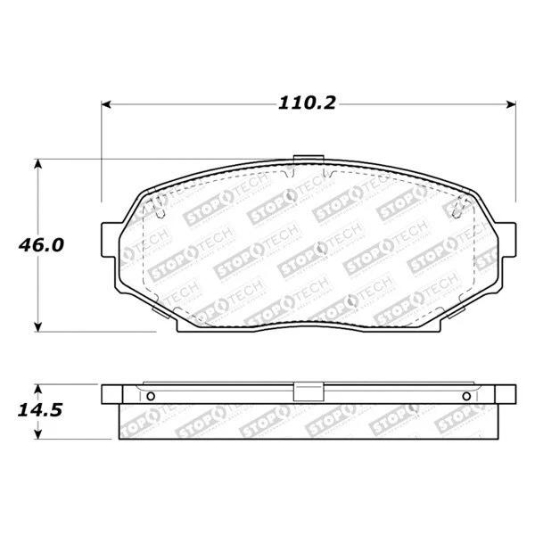 Pastillas de freno delanteras StopTech 308.05250 Street Performance para Mazda Miata 1990-1993 Foto 3 de 4