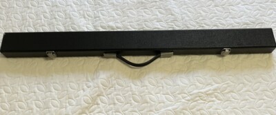 Vintage Spalding Pool Cue Stick 19 oz. & 58'' Billiards 2 Pc Linen Wrap Snap Case