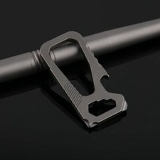 EDC Titanium Alloy Carabiner Key Chain Clip Snap Hook Buckle Key Ring Outdoor