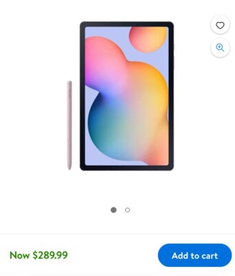 Pink Samsung Galaxy S6 lite Tablet