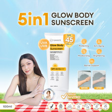ISWHITE Glow Body Sunscreen SPF 45 PA   100ml US Free Tax