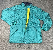 VTG Eddie Bauer Windbreaker Jacket XL Green Gore-Tex Teal Sailing 90s