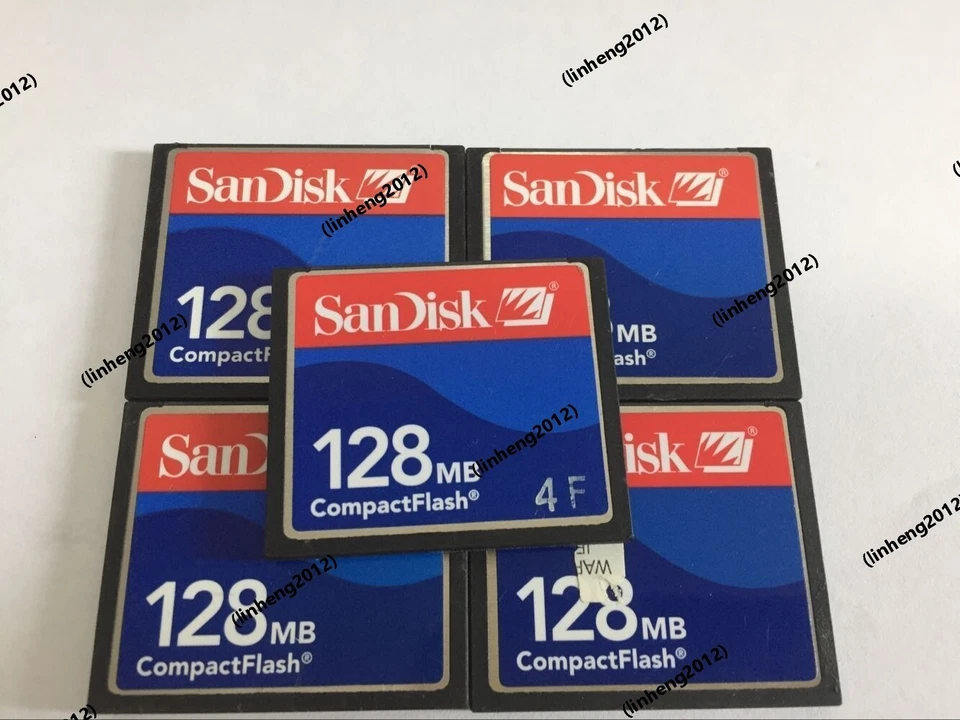 5PCS  128MB  Sandisk  Compact Flash Card 128MB CF Memory card SDCFJ/SDCFB - Image 2 of 3