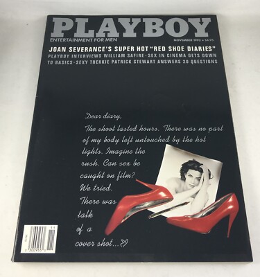 Playboy November 1992 Joan Severance's Super Hot ''RED SHOE DIARIES''