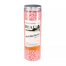 400g Hard Wax Beads Beans All Waxing Types Depilatory Hair Removal Rose