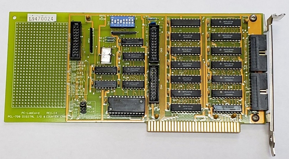 Advantech PC-LabCard PCL-720 DIGITAL I/O & COUNTER CARD REV. C4