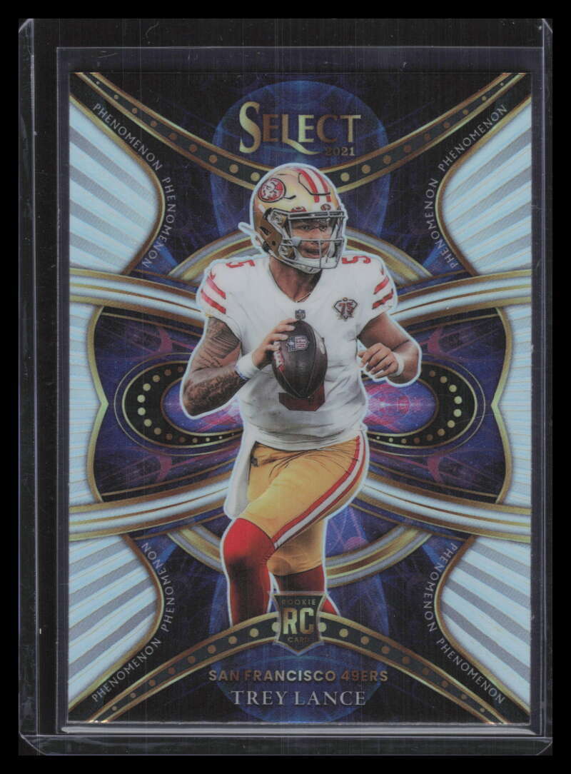 2021 Select Phenomenon Prizm Silver Refractor 8 Trey Lance Rookie