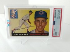 1955 Topps  Jim Pearce # 170 ROOKIE CARD PSA 2 (MC) Cincinnati Redlegs