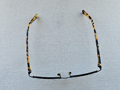 Coach Women Eyeglasses Half Rim Frame Satin Black/Honey  display picture 2