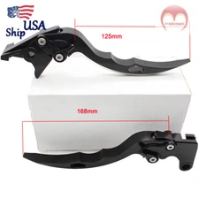 For Kawasaki Mean Streak/VN1500 2002-2003 CNC Brake Clutch Levers Aluminum Black