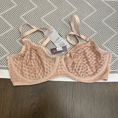 Adore Me Underwire Full Bra size 34DD Pink