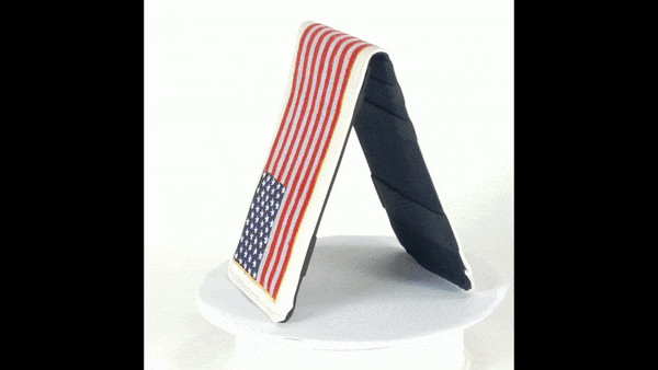 Sunfish Golf Scorecard Yardage Book Holder Cover Team America USA flag 
