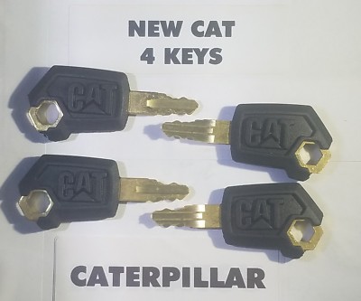 (4) CAT Excavator Caterpillar Heavy Equipment Ignition Loader Dozer Key ...