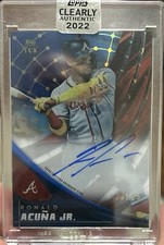 2022 Topps Clearly Authentic Ronald Acuna Jr. #TEK-RA Topps Tek Auto /25 SEALED