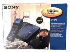 SONY SPP-900 Cordless Telephone Handset Digital 900mhz Black Phone New Open Box