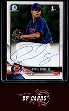 2018 Bowman Chrome #CPA-DG Daniel Gonzalez Prospects Autographs Refractor #/499