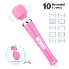 Handheld Massager Wand Vibrating Magic Therapy Motor 20 Speed 10 vibration