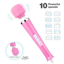 Handheld Massager Wand Vibrating Magic Therapy Motor 20 Speed 10 vibration