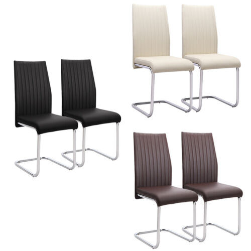 Modern Dining Chairs Set Of 2 4 6 High, Modern Chrome Base Dining Chairs