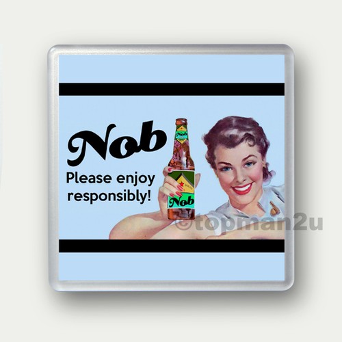 New, Quality Drinks Coasters - FUNNY RETRO STYLE Alcohol, Beer Theme - you pick - Picture 15 of 17