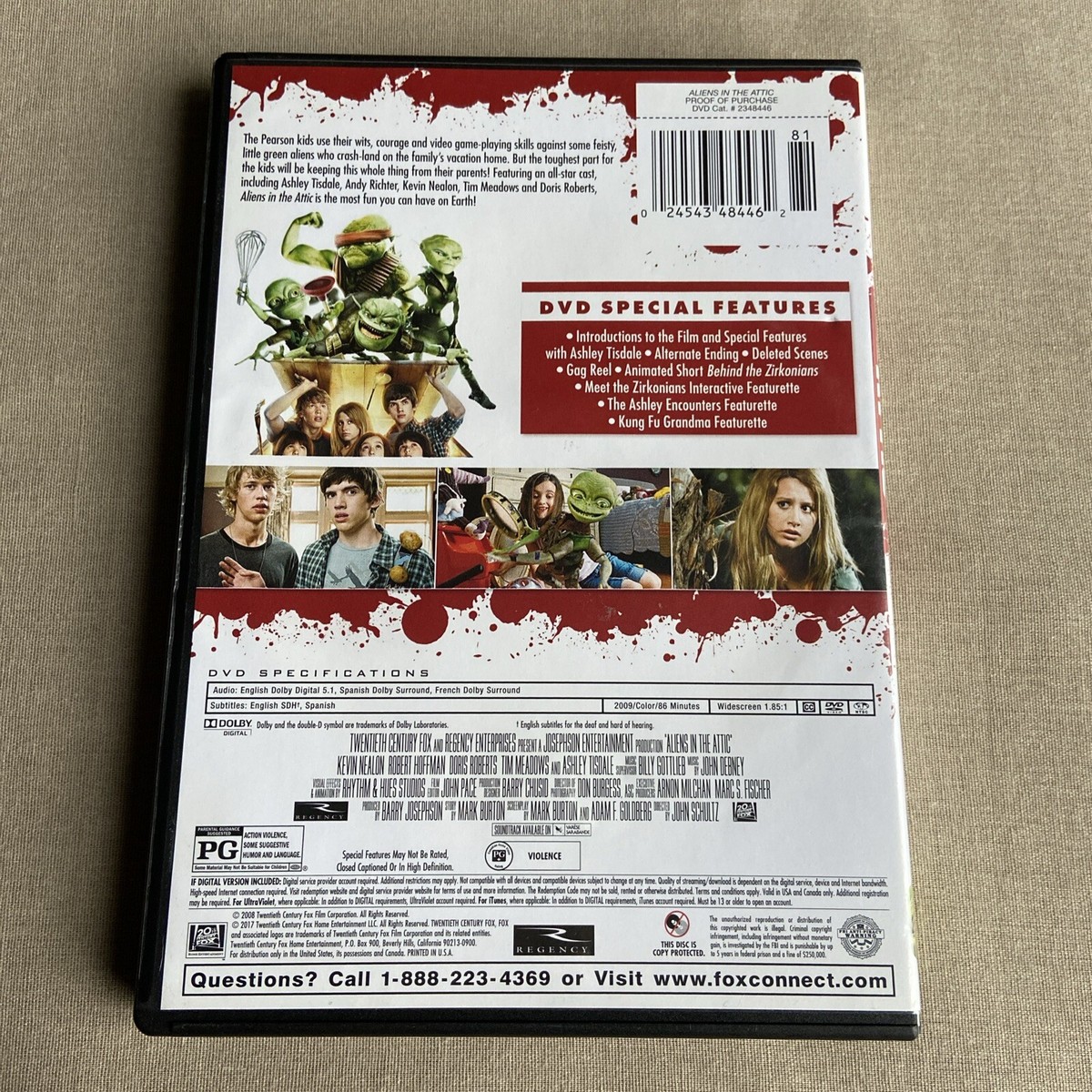 Aliens in the Attic (DVD 2009) Sci-Fi Comedy Kevin Nealon Hoffman