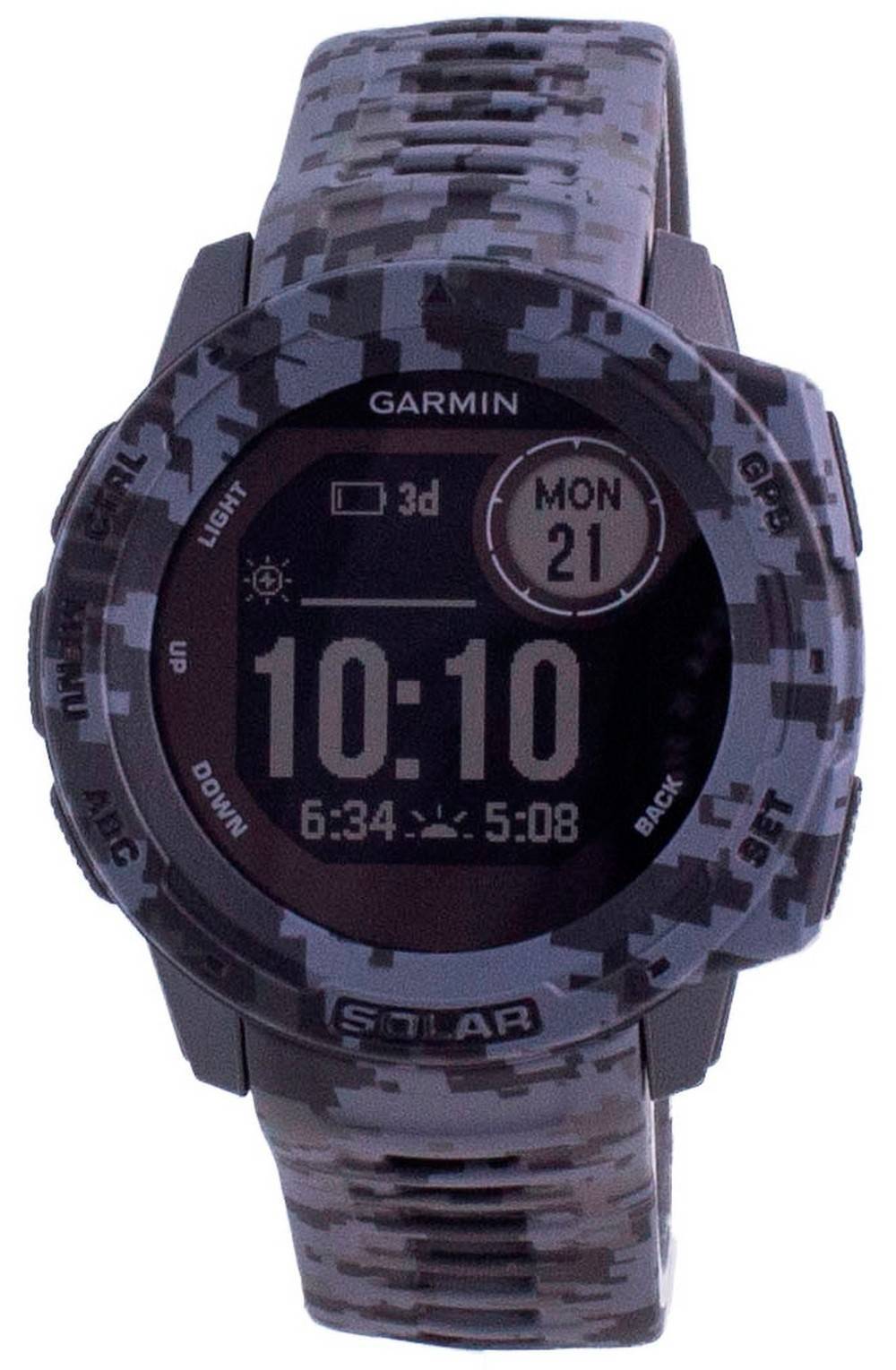 Garmin Instinct Solar 010-02293-05 100M Waterproof Unisex Sports Watch with Solar Charging-image