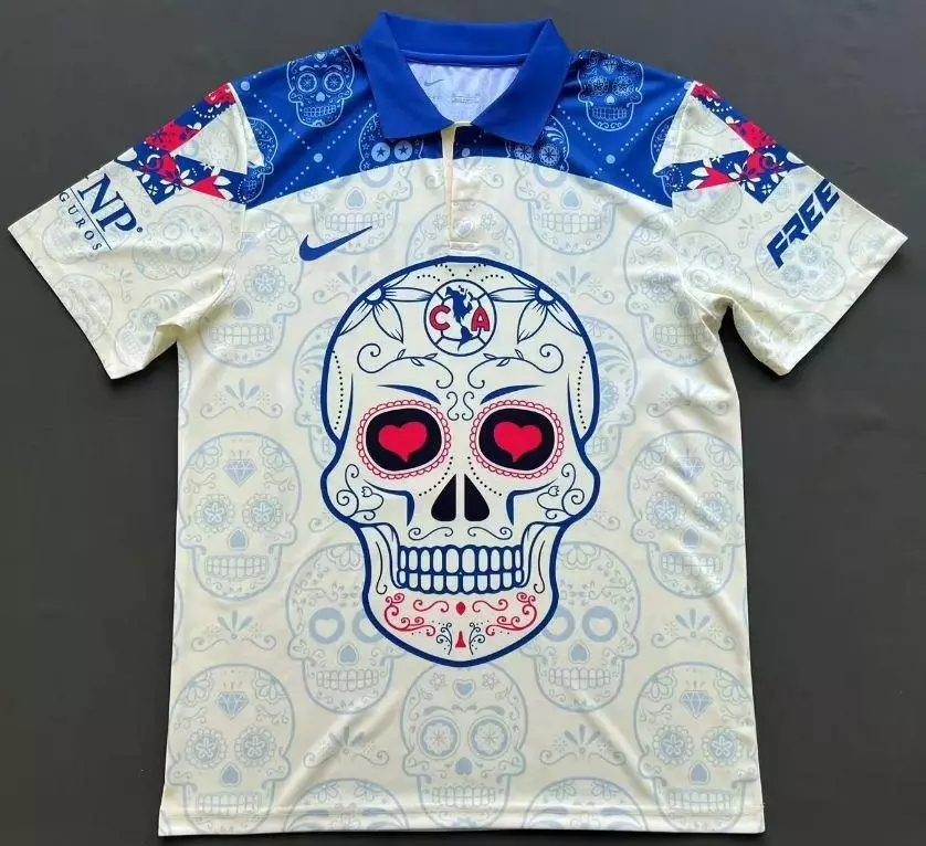 LIGA MX Club America Special Dia De Muertos Design Baseball Jersey