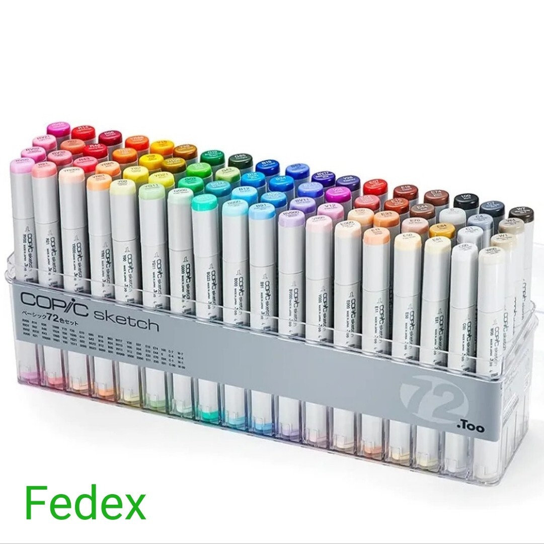 Copic Sketch Marker 72 Color BASIC Set Artist Markers From JAPAN