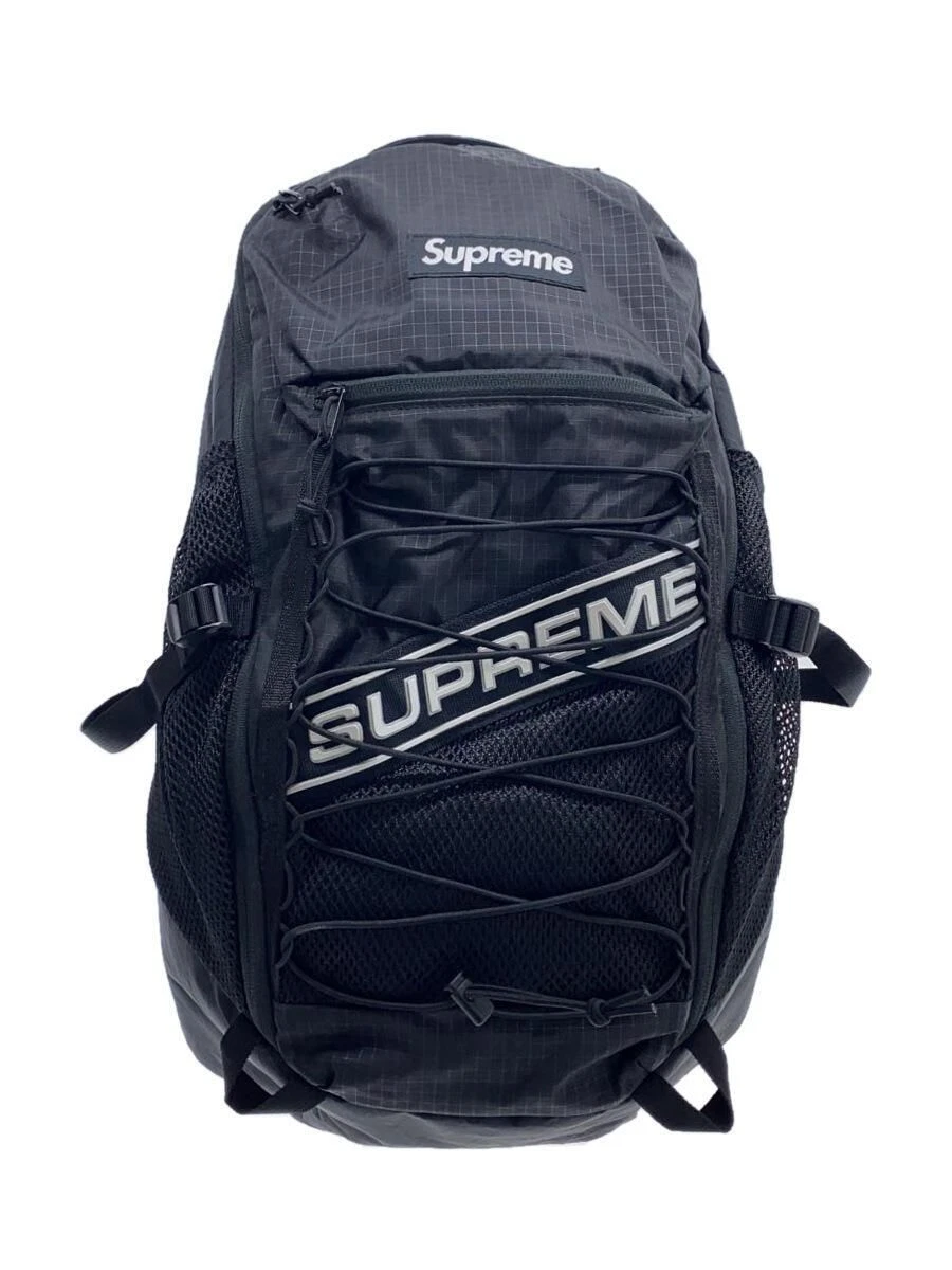 Sac à dos Supreme 23AW sac à dos nylon noir à carreaux occasion