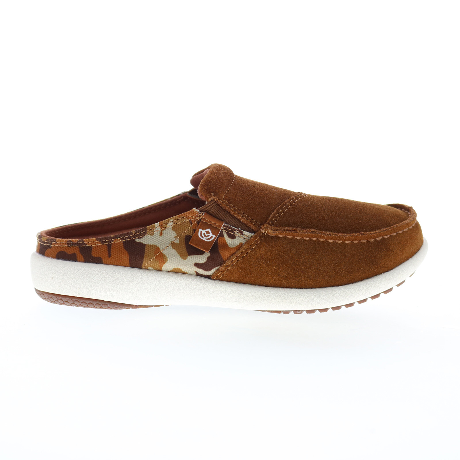 Женские коричневые замшевые сандалии-мулы Spenco Siesta Via Slide SP1036CSH