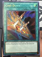 Cost Down - NM - LCKC-EN040 - 1st Edition - Secret Rare - Yu-Gi-Oh! TCG