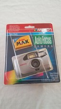 Ansco Auto Focus 35mm Camera large viewfinder w/ film Kodak MAX 400 NEW