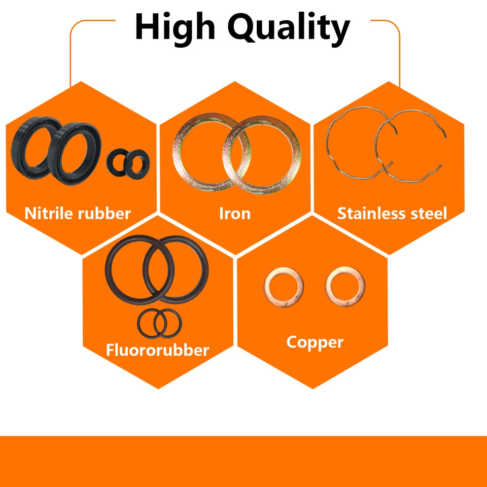 41mm Fork Oil Seals Kit Fit For Harley Fat Boy Softail Road King #JGI-45849-84-A Foto 3 de 4