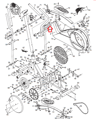 じゅん Proform Epic Freemotion Freespirit Image Elliptical Patch Screw M8