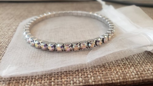 Prüfstein Kristall Armband Aurore Boreale Stretcharmband Neu
