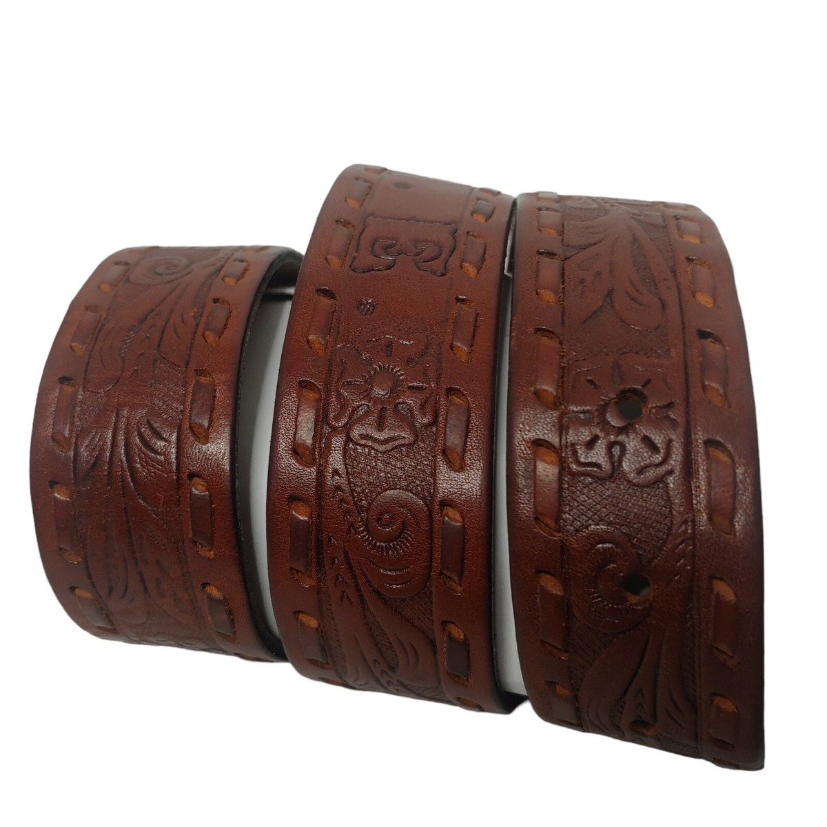 American Eagle Brown Tooled Leather Boho 2\