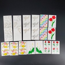 Mrs. Grossman's sticker lot calla lily roses tulips heart throb mini hearts