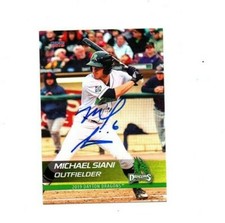 Michael Siani 2019 Dayton Dragons auto signed team rookie card Glenside PA!