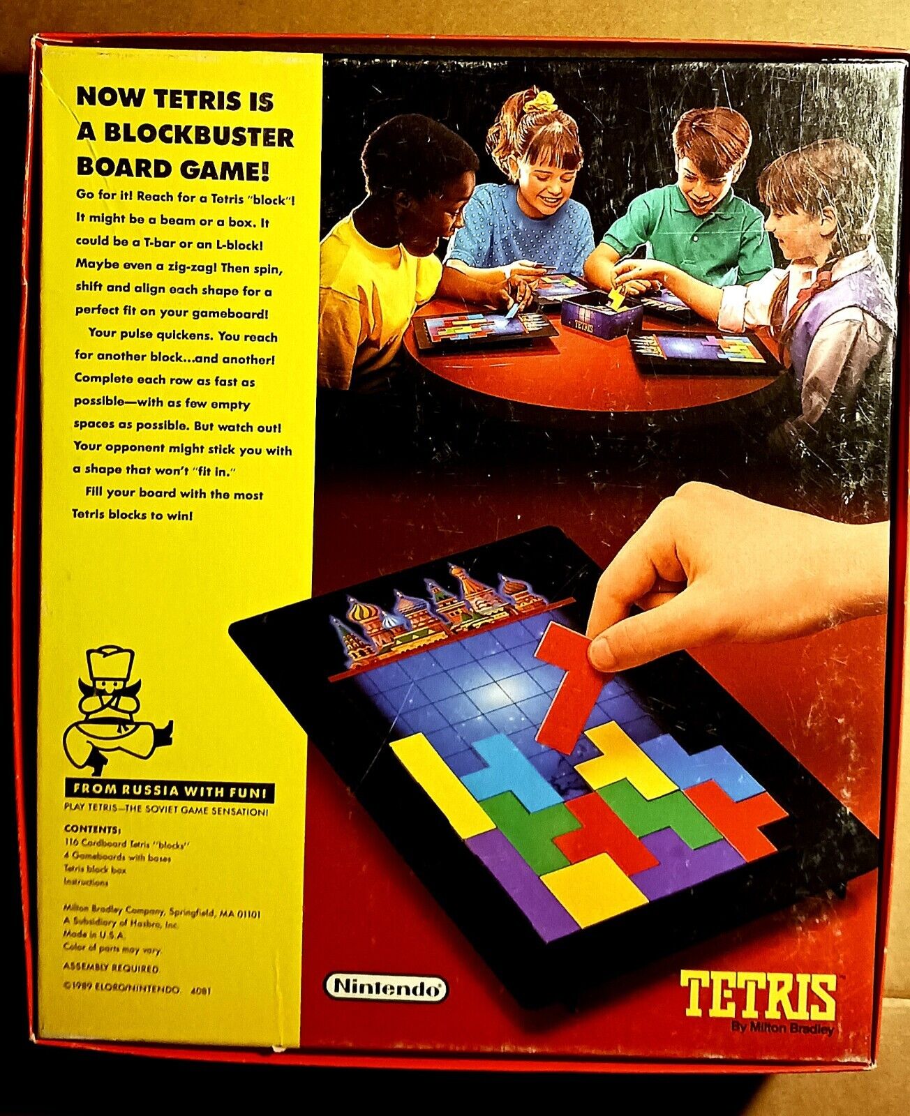 Tetris Board Game Milton Bradley Nintendo Elorg 1989