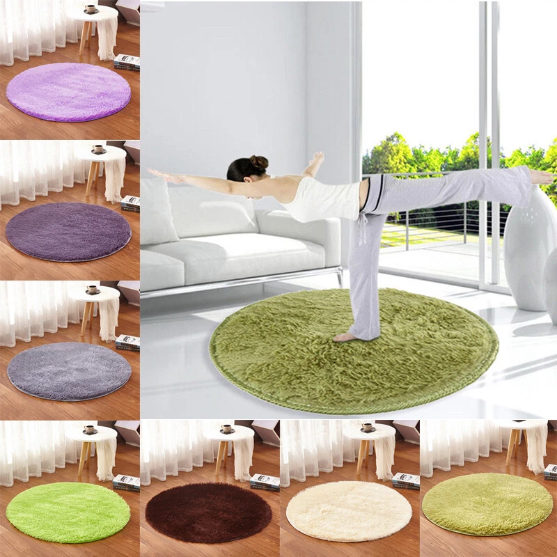 Round Circle Non Slip Floor Carpet Washable Floor Small Rugs Mat Rug Home Decor - Image 3 of 4