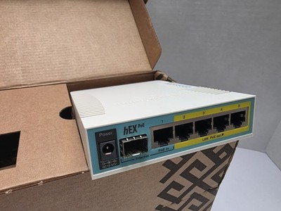 MikroTik Routerboard Hex Poe 5 Port Gigabit Ethernet Router (RB960PGS)