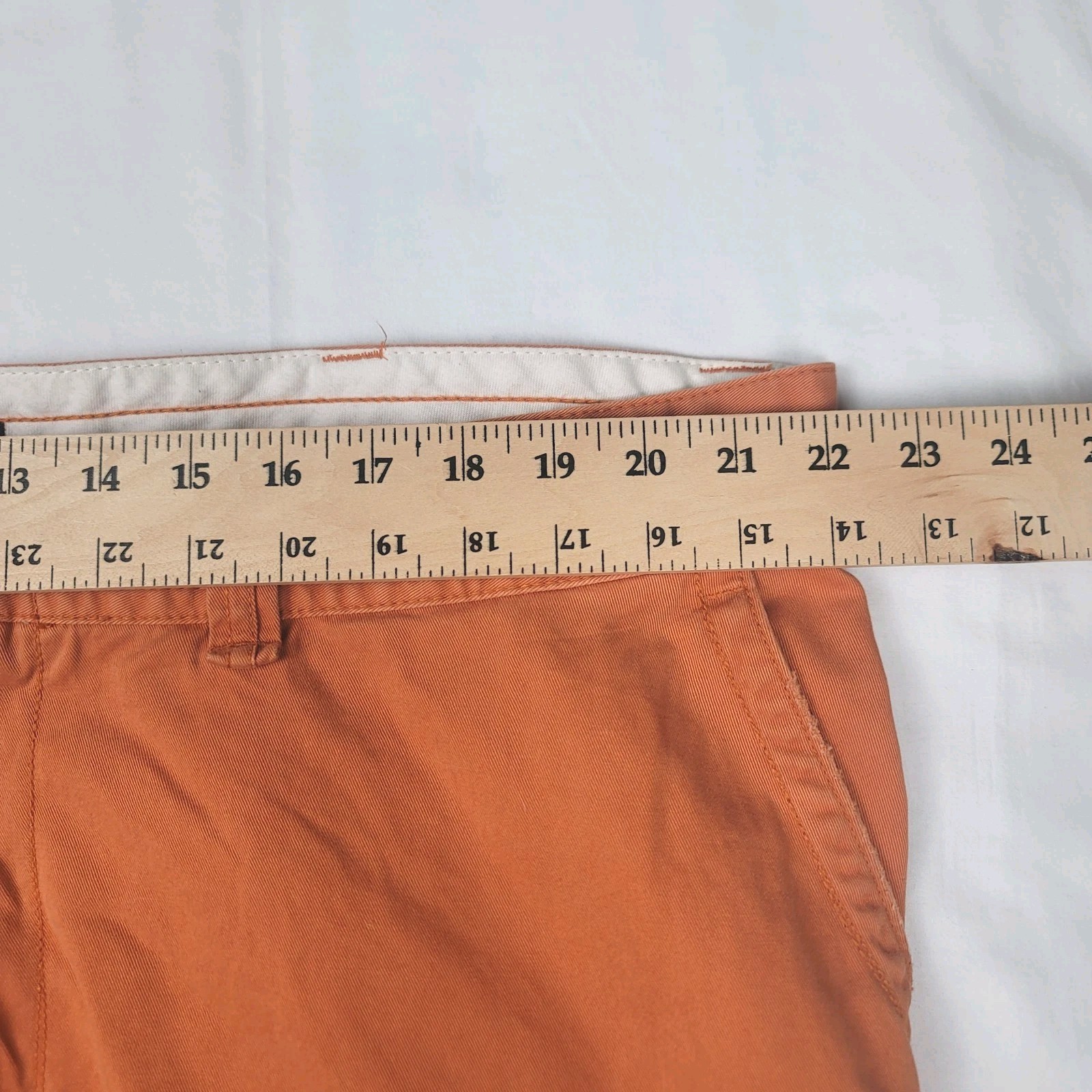 Polo Ralph Lauren Cargo Shorts Men's Size 44B Orange 100% Cotton 10" Inseam Y2K thumbnail 2