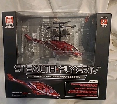 Stealth Flyer IV micro Wireless Helicopter Designed For Indoor Use.  RadioShack.
