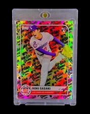 ROKI SASAKI ROOKIE LOGOFRACTOR REFRACTOR RAINBOW Holo Topps 2025 - DODGERS
