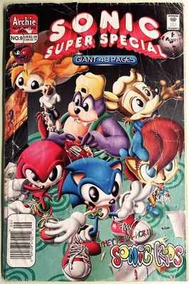 SONIC HEDGEHOG SUPER SPECIAL Comic Book 1999 #9 SONIC KIDS 2 Bagged Boarded GD