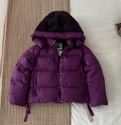 Holubar Down Puffer Jacket Detachable Alpaca Hood Women's Small